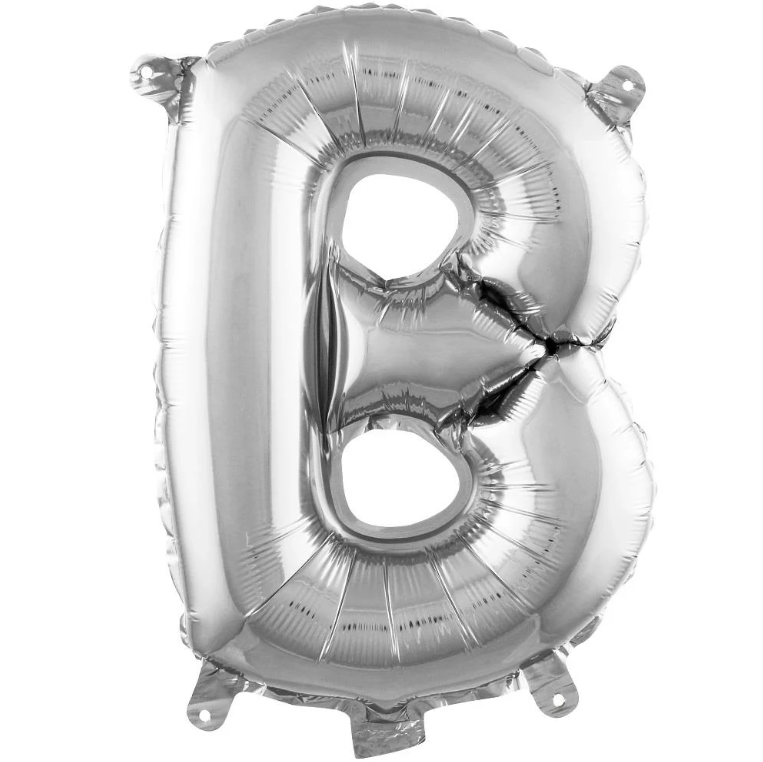 Folyo Balon Gümüş B 16 İnç 36 Cm